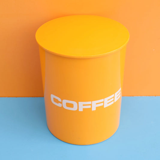 Vintage 1970s Plastic Coffee Container - Danish by Pineapple Retro