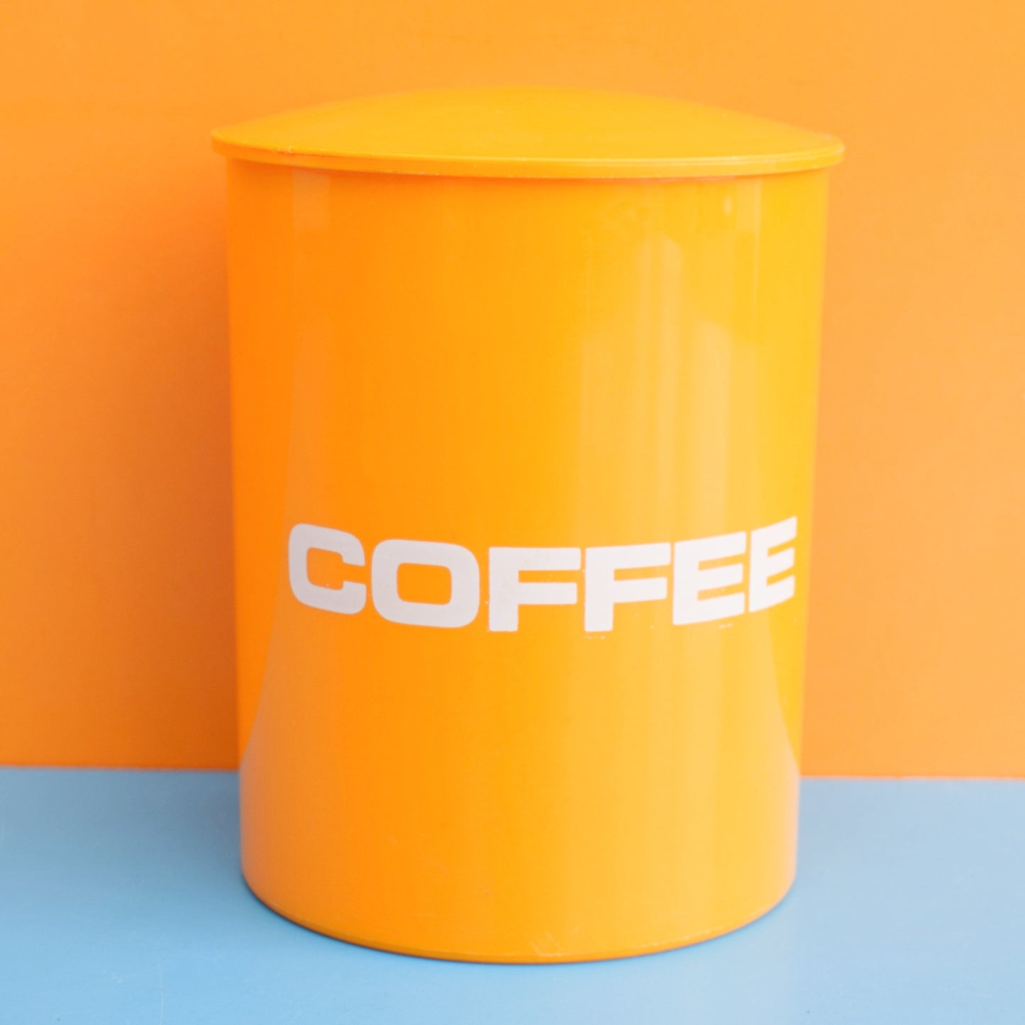 Vintage 1970s Plastic Coffee Container - Danish