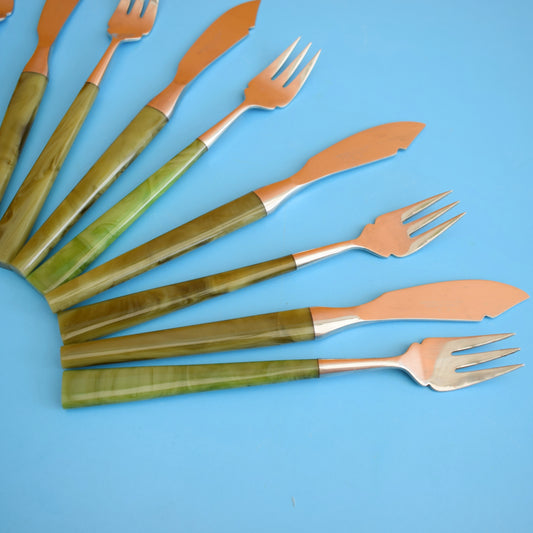 Vintage 1970s Fish Cutlery Set - Joseph Rogers by Pineapple Retro