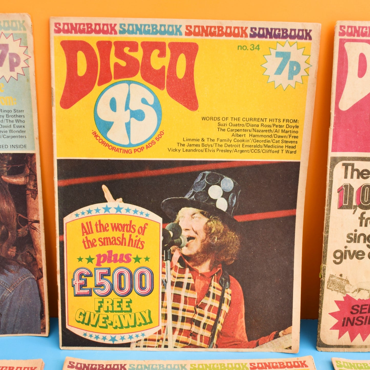 Vintage 1970s Disco 45 Magazines x7