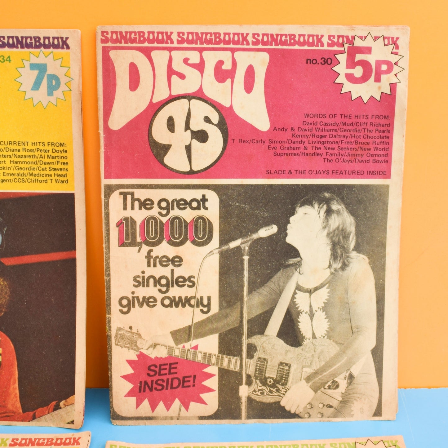 Vintage 1970s Disco 45 Magazines x7