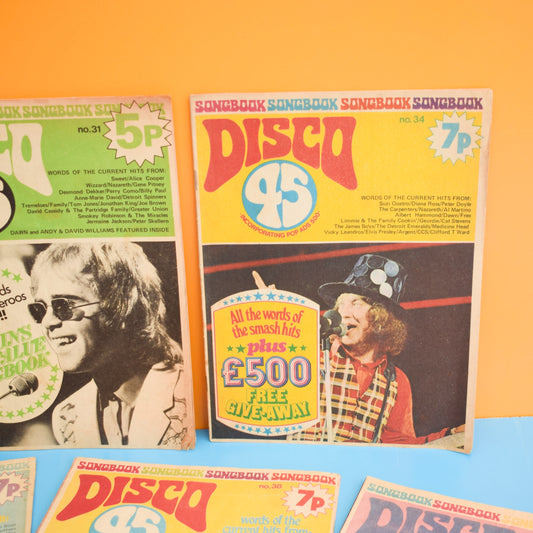 Vintage 1970s Disco 45 Magazines x7 by Pineapple Retro