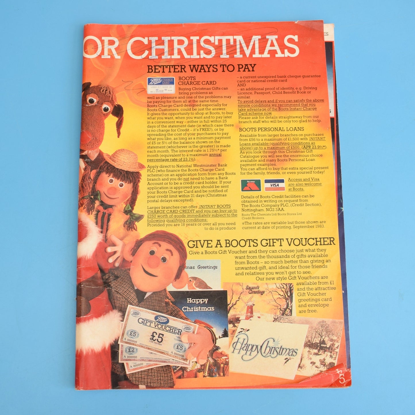Vintage 1980s Boots Christmas Catalogue