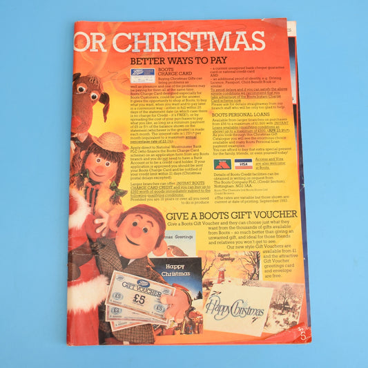 Vintage 1980s Boots Christmas Catalogue by Pineapple Retro