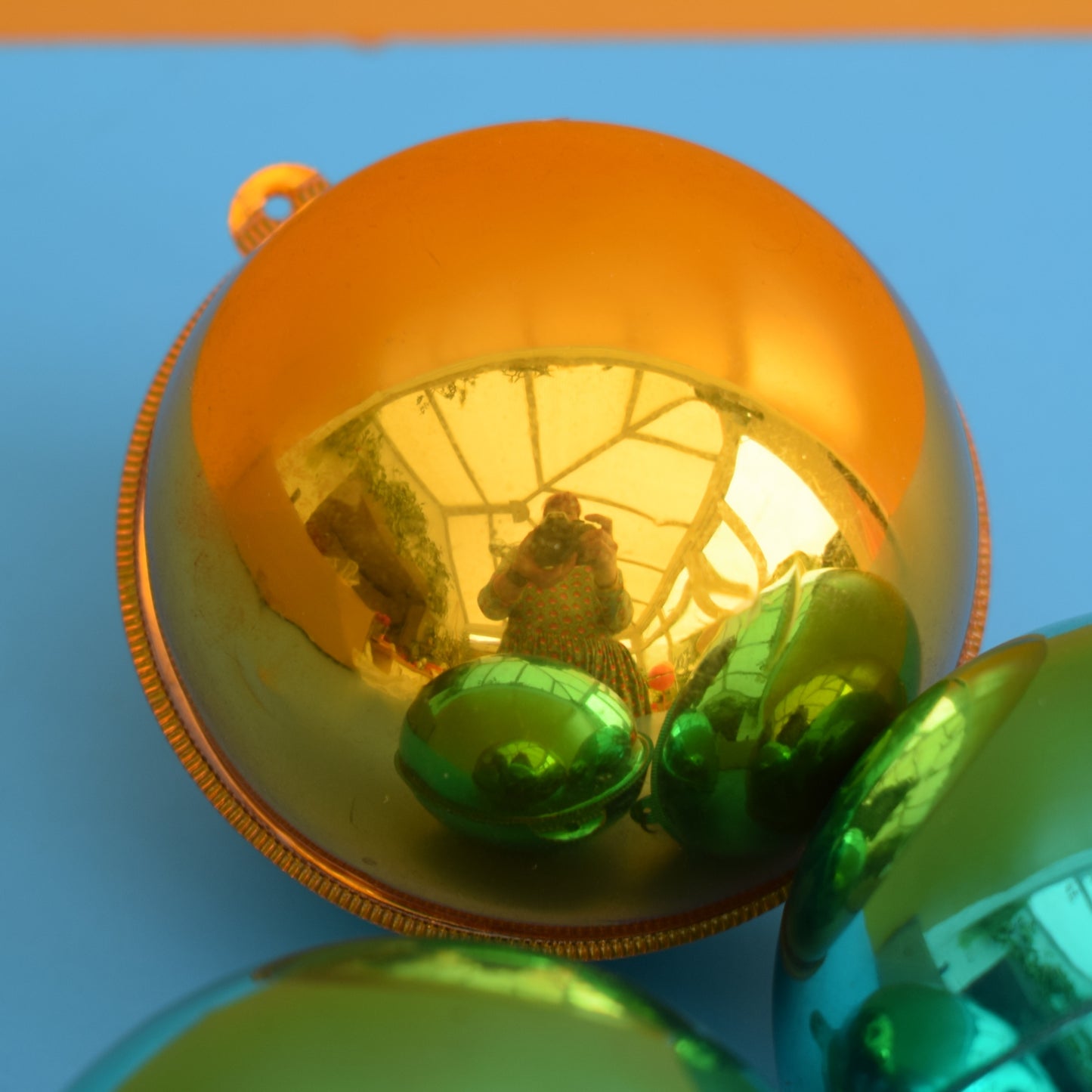 Vintage 1970s Thin Plastic Christmas Baubles x11