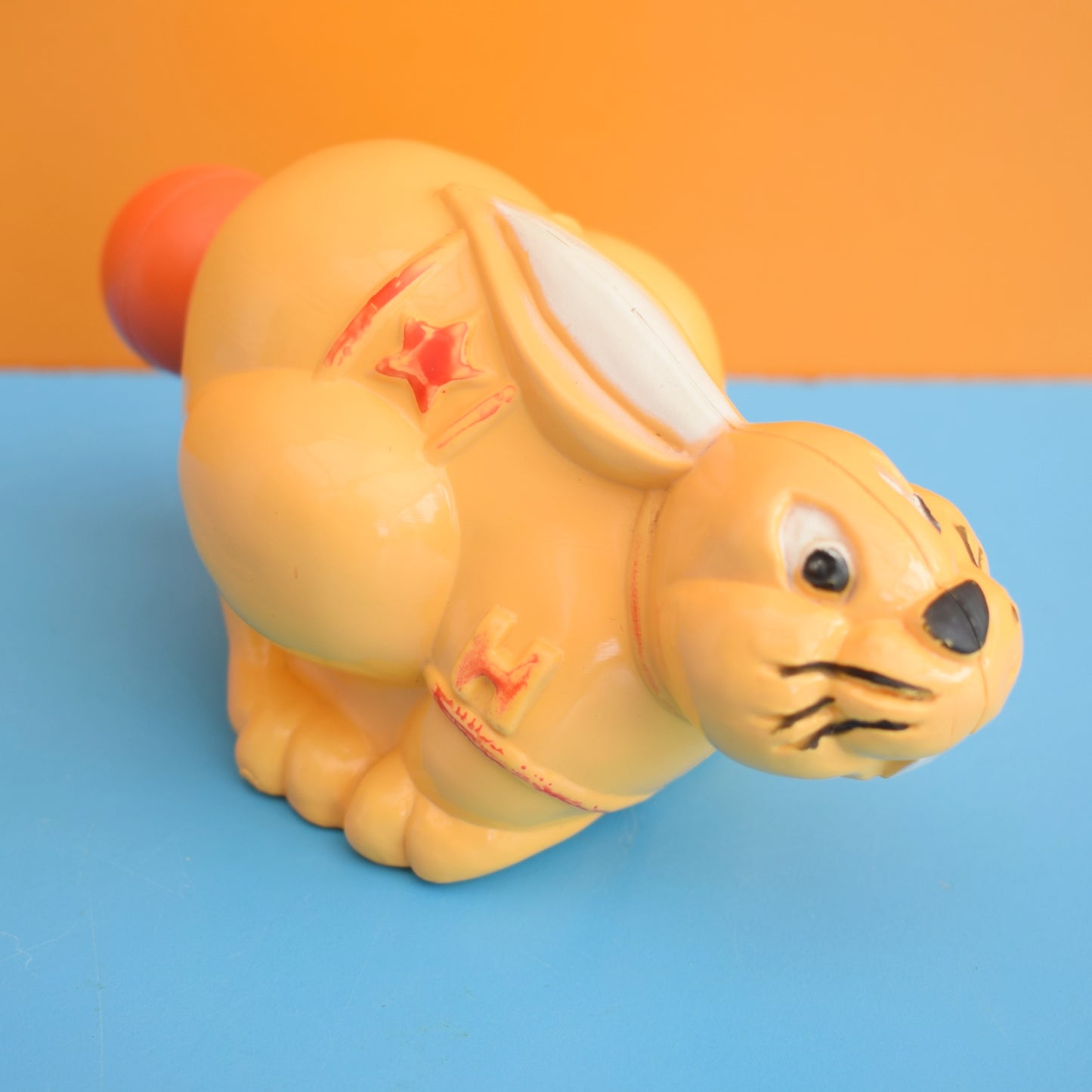 Vintage 1970s Plastic Bubble Bath Bottle- Bunny by Pineapple Retro