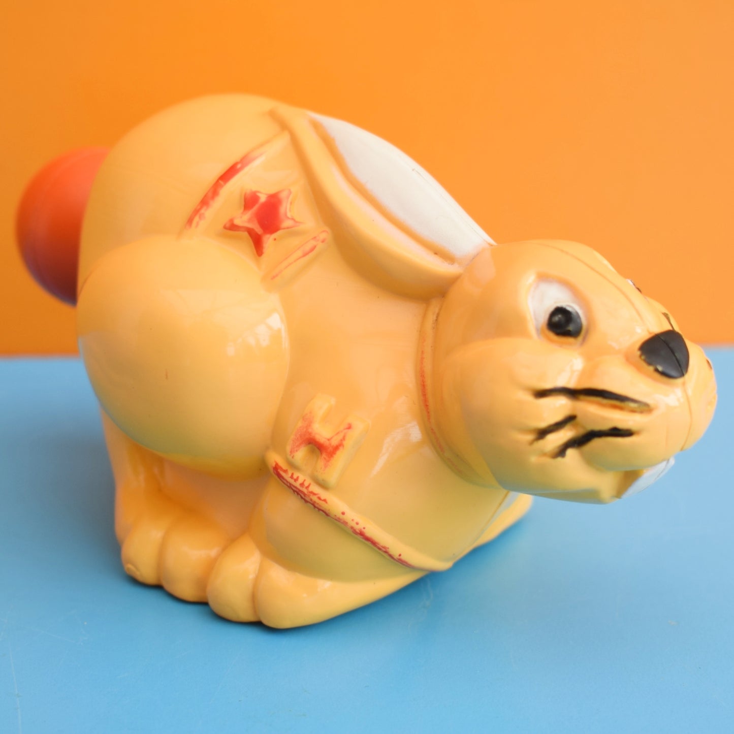 Vintage 1970s Plastic Bubble Bath Bottle- Bunny by Pineapple Retro