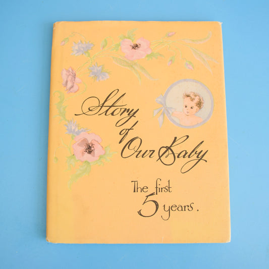 Vintage 1950s Baby Record Book - Unused by Pineapple Retro