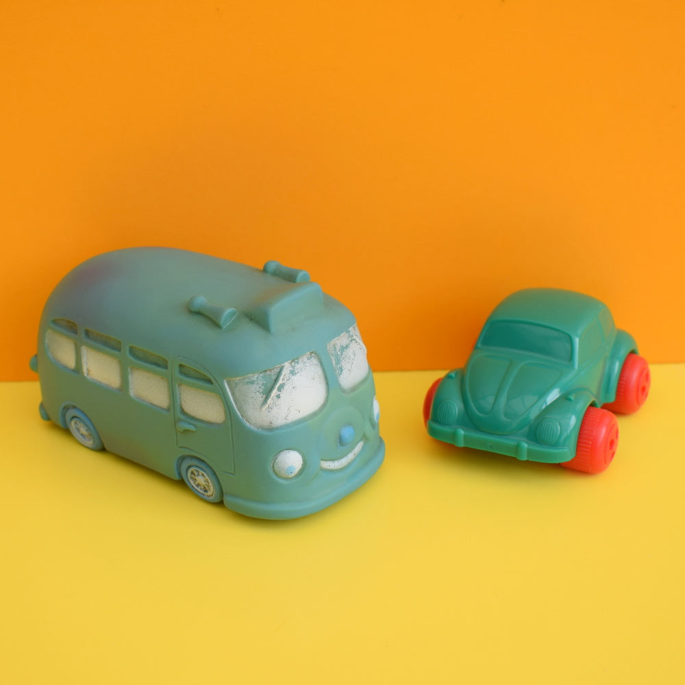 Vintage 1970s Plastic / Rubber VW Toys - Sweden / England