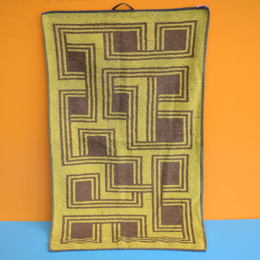 Vintage 1960s Unused Towel / Tea Towel - Geometric