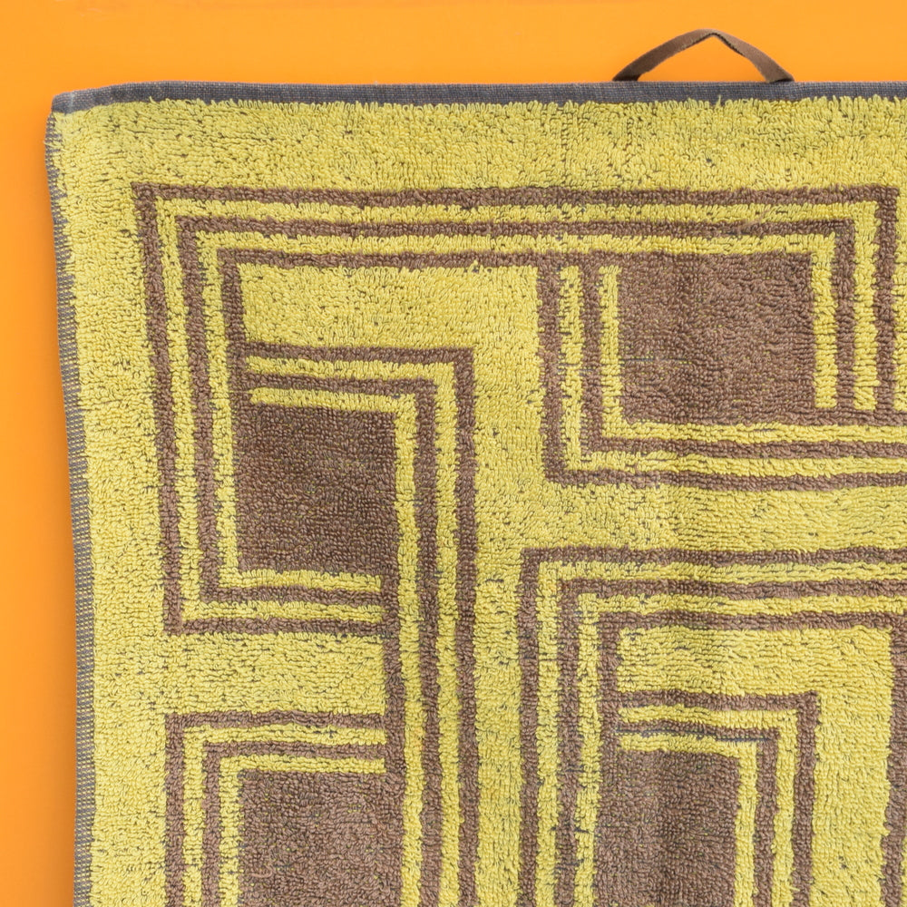 Vintage 1960s Unused Towel / Tea Towel - Geometric