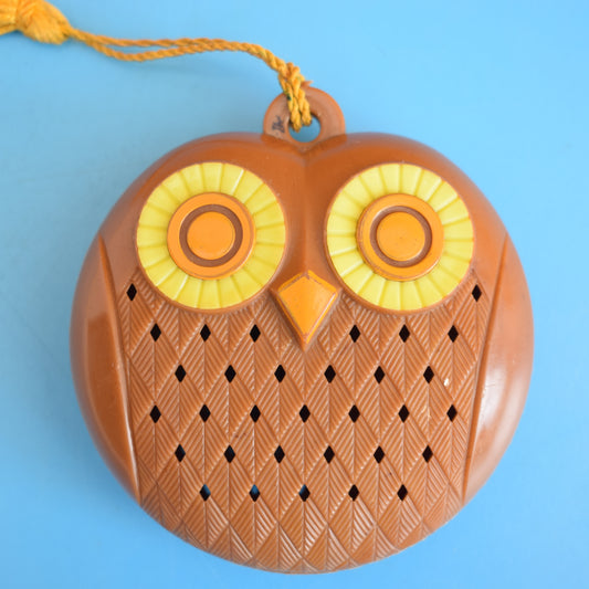 Vintage 1970s Plastic Pomander - Owl by Pineapple Retro