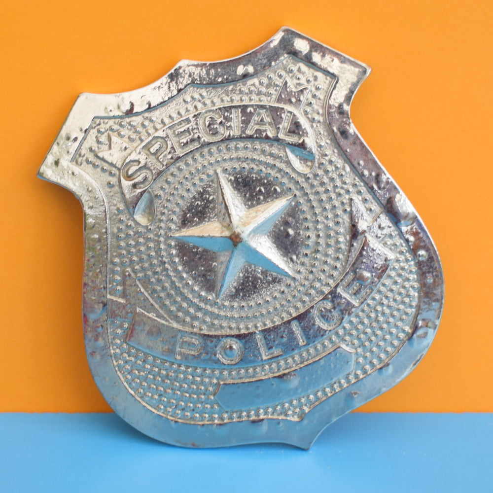 Vintage 1970s Novelty Metal Special Police Badge