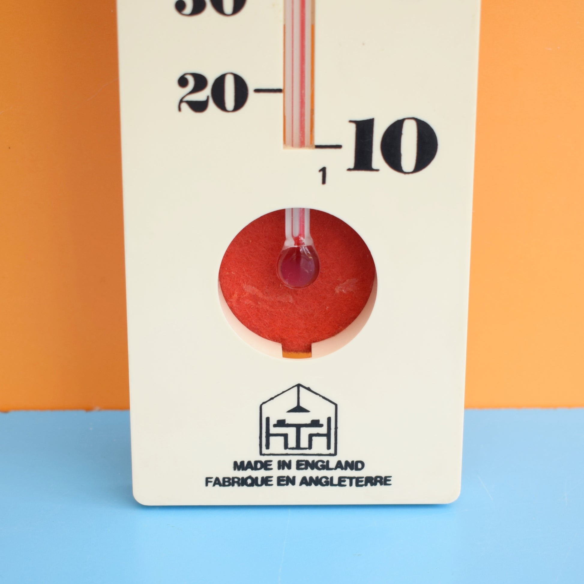 Vintage Large 1970s Habitat Thermometer - White by Vintage