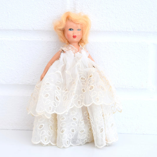 Vintage 1940s Pretty Christmas Fairy Tree Topper - Ceramic