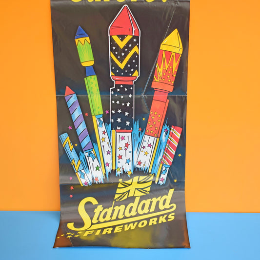 Vintage 1990s Fireworks Poster- Standard Fireworks by Vintage