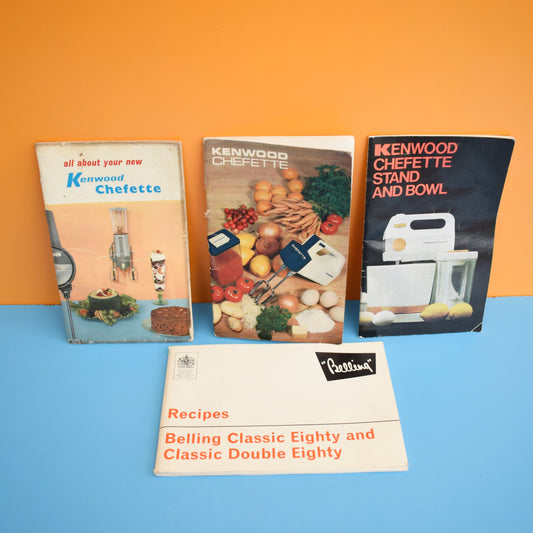 Vintage 1960s Recipe Books - Kenwood / Belling by Vintage