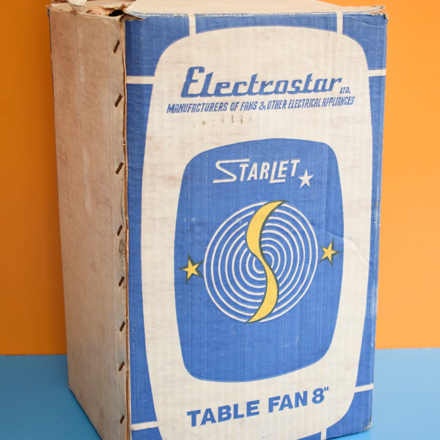 Vintage 1960s Electrostar Fan - Boxed - Blue