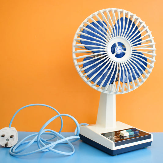 Vintage 1960s Electrostar Fan - Boxed - Blue by Pineapple Retro