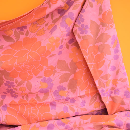 Vintage 1960s Single Duvet Cover & Pillowcases - Danish - Pink by Vintage