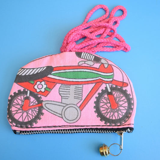 Vintage 1970s Mini Change Purse - Bike / Motorbike - Various Colours