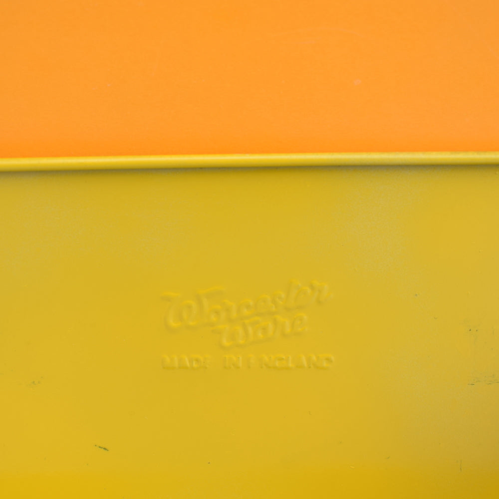 Vintage 1960s Metal Display Shelf - Worcester Ware - Yellow
