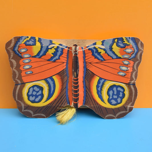 Vintage 1950s Cardboard Buttery Gift Box - Flaps Wings