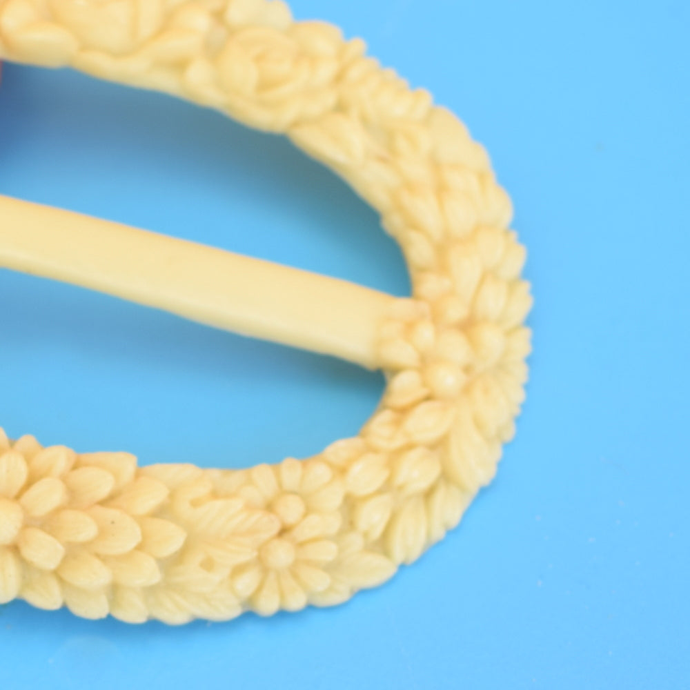 Vintage 1950s Celluloid Jewellery - Bangle, Buckle / Hair Clip