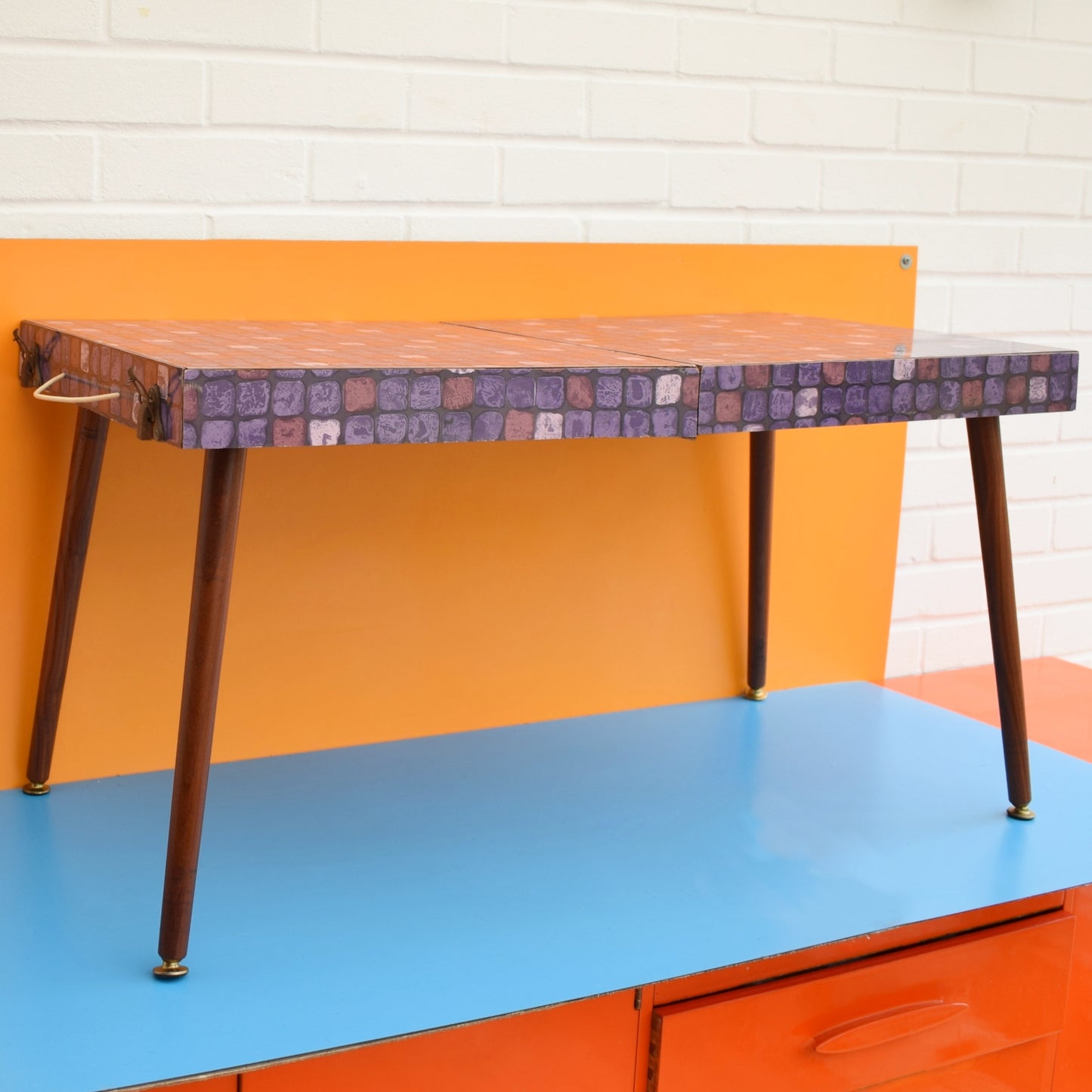 Vintage 1960s Formica Folding Picnic Table