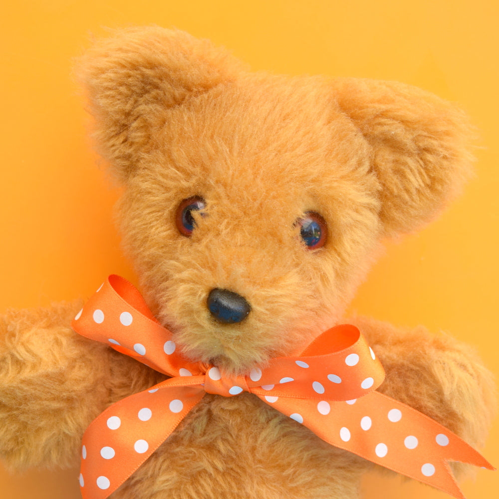 Vintage 1970s Cute Teddy Bear - Brown Fluffy