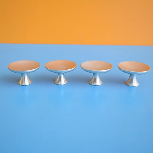 Vintage 1960s Aluminium Handles x4 by Vintage