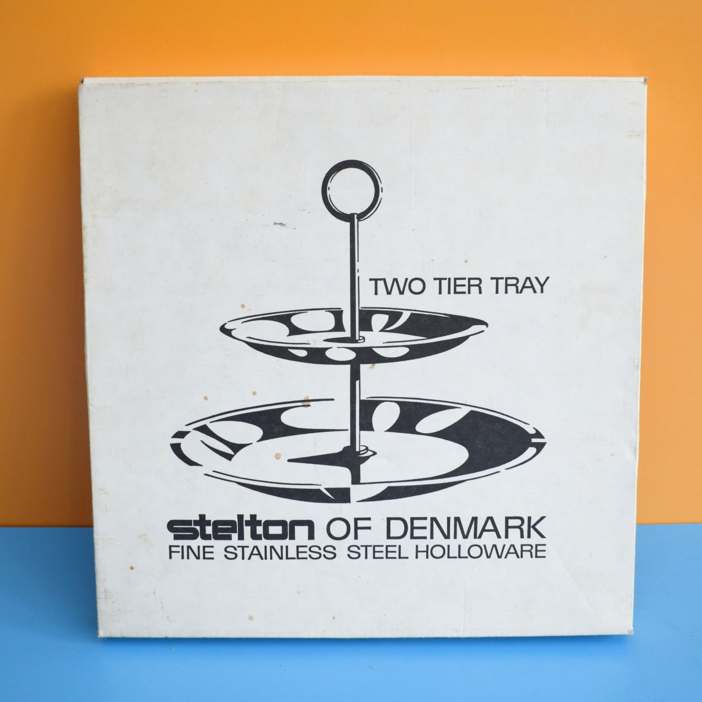 Vintage 1960s Stainless Steel Stelton Danish Cake Stand- Boxed by Pineapple Retro
