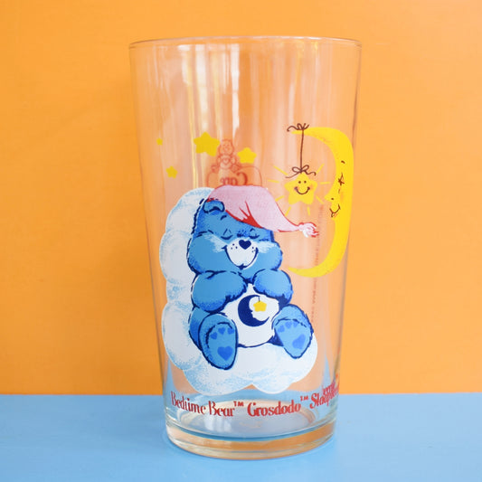 Vintage 1980s Care Bear Glass - American Greetings - Bedtime Bear by Pineapple Retro