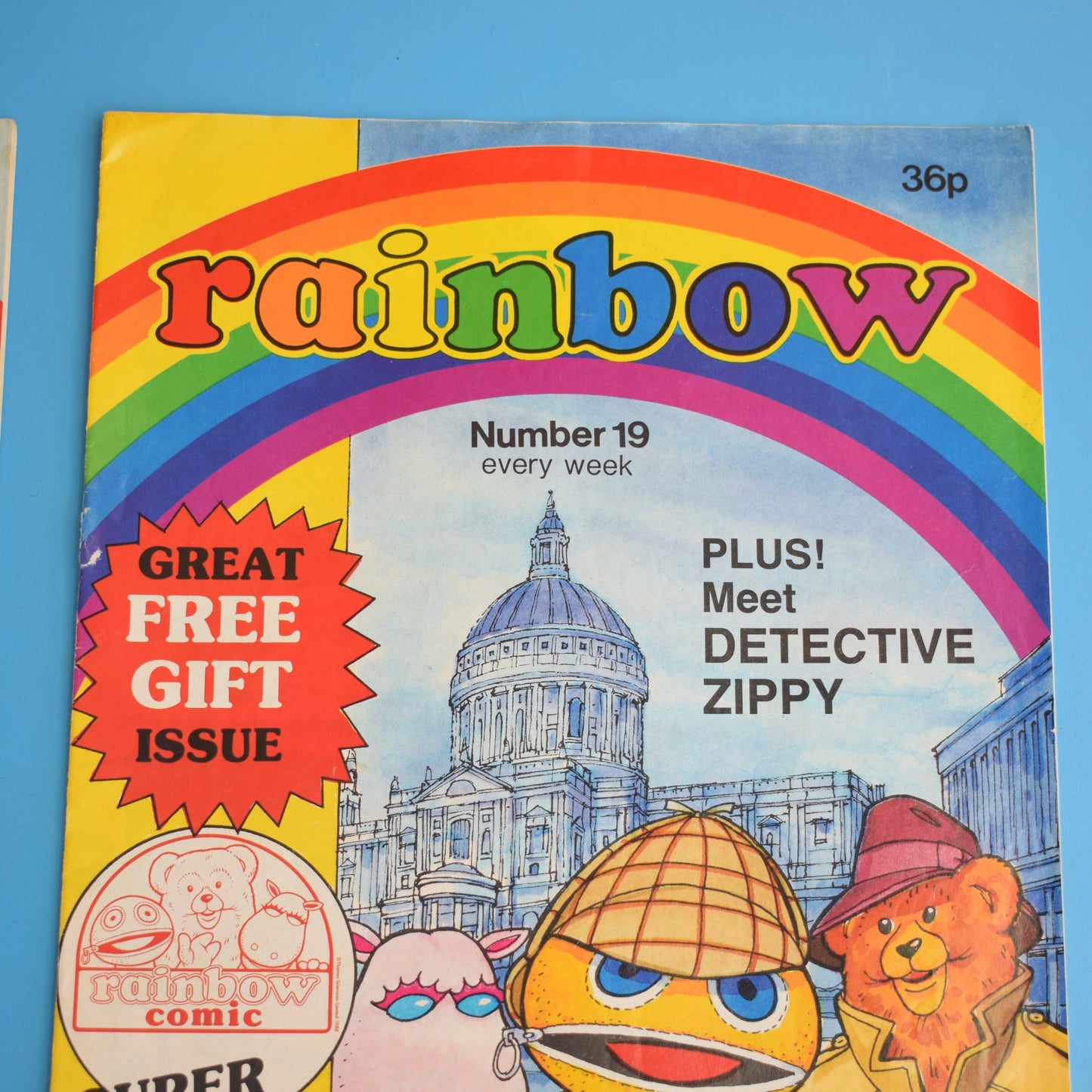 Vintage 1980s Rainbow ITV Magazines x2