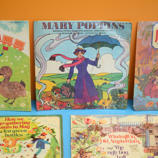 Vintage 1970s Records / Singles - Vinyl - Children's - Classics