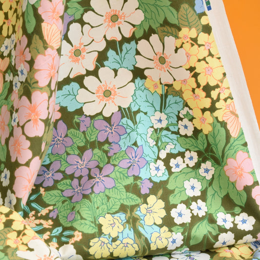 Vintage 1960s Sanderson Fabric Bolt - Lynn - Flowers