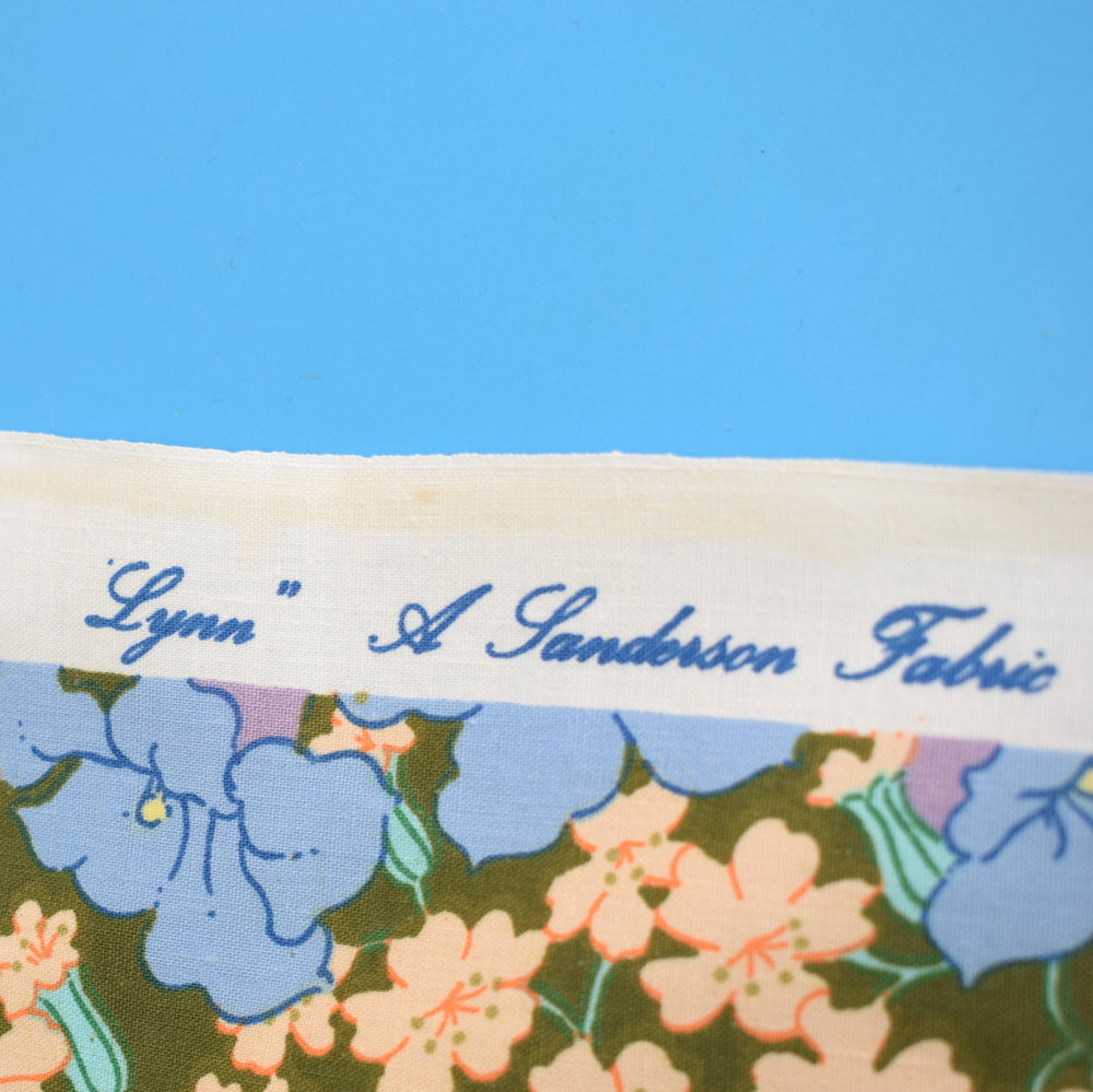 Vintage 1960s Sanderson Fabric Bolt - Lynn - Flowers