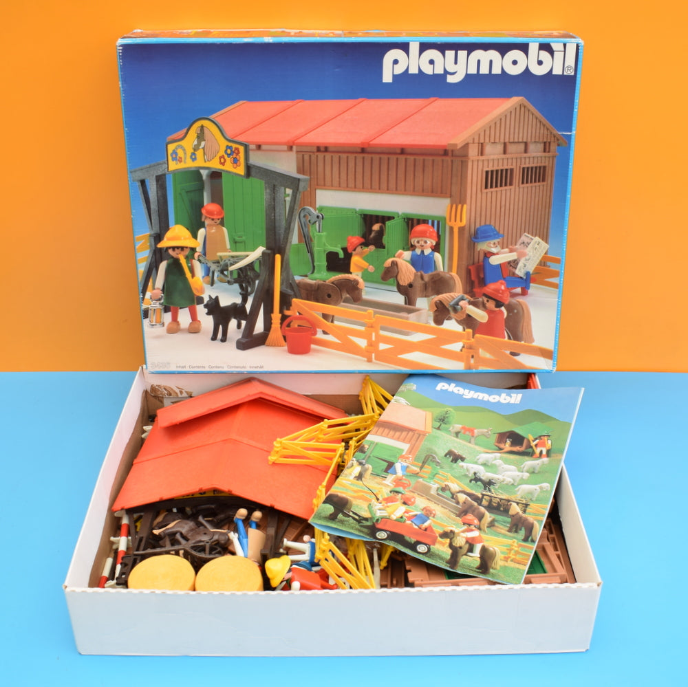 Vintage 1970s Playmobil Stables - Boxed