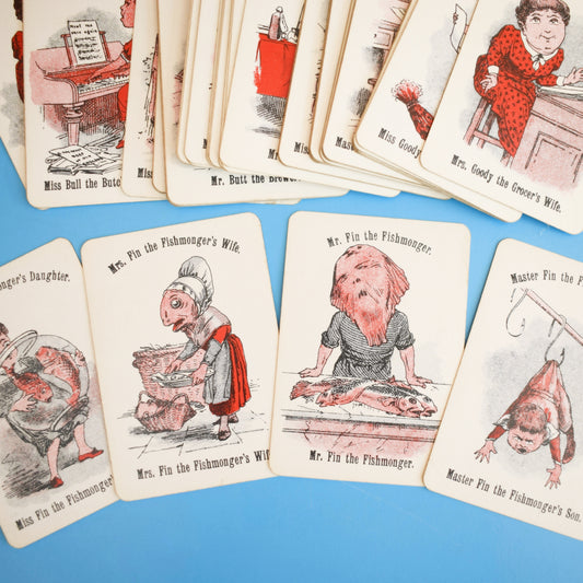 Vintage 1930s Happy Families Card Game - Ideal For Framing by Vintage