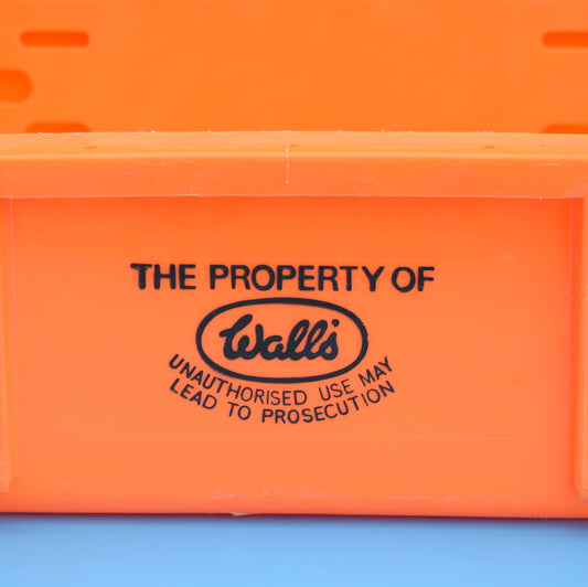 Vintage 1970s Large Plastic Crate - Walls Ice Cream - Planter ?