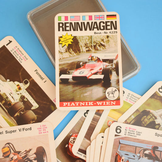 Vintage 1970s German Top Trumps Game - Cars by Vintage