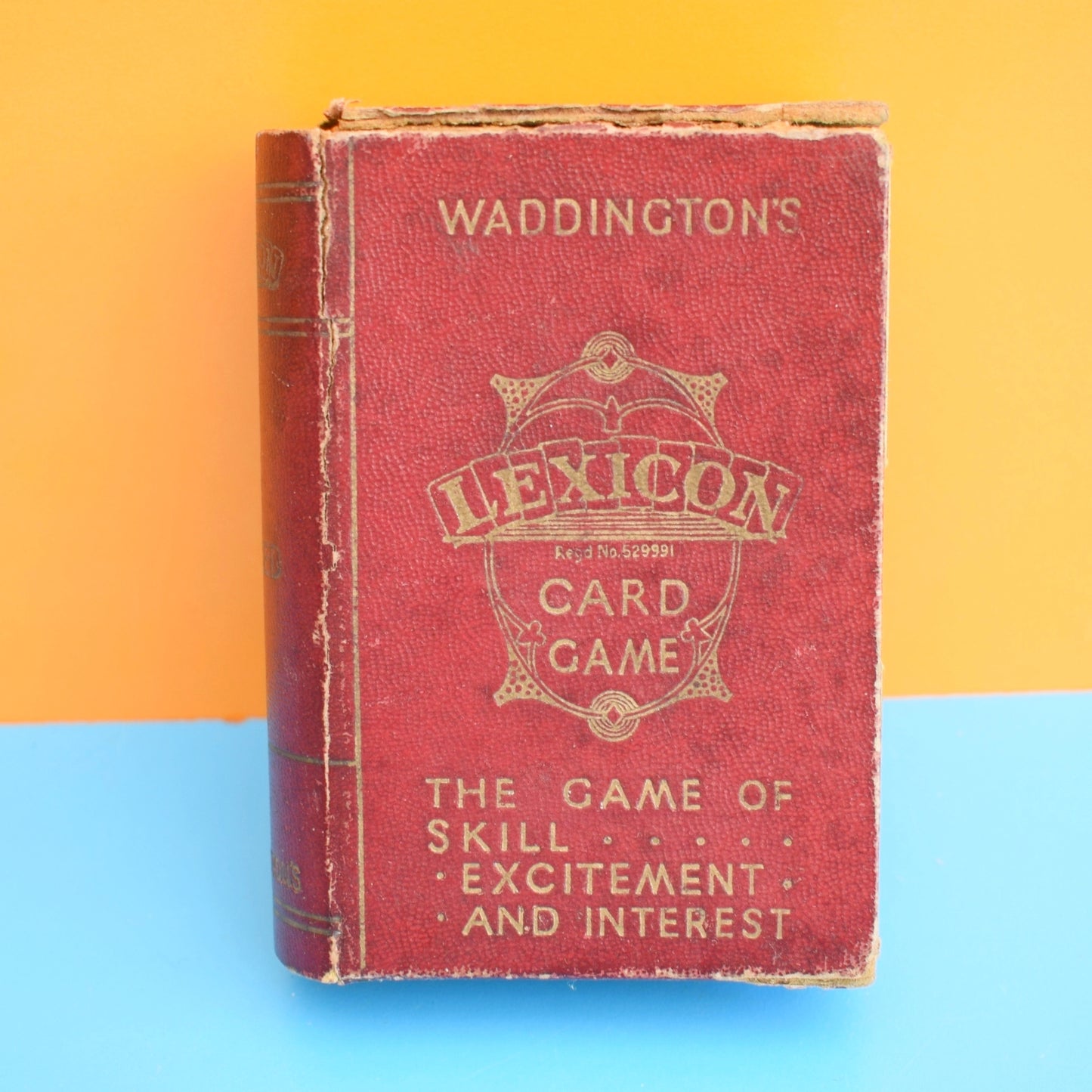 Vintage 1950s Card Game - Lexicon - Anagrams - Craft