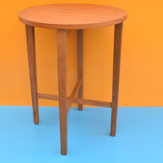 Vintage 1960s Handy Folding Side Table - Teak