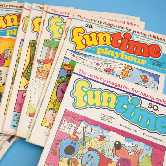 Vintage 1980s FunTime Magazines x24 by Pineapple Retro