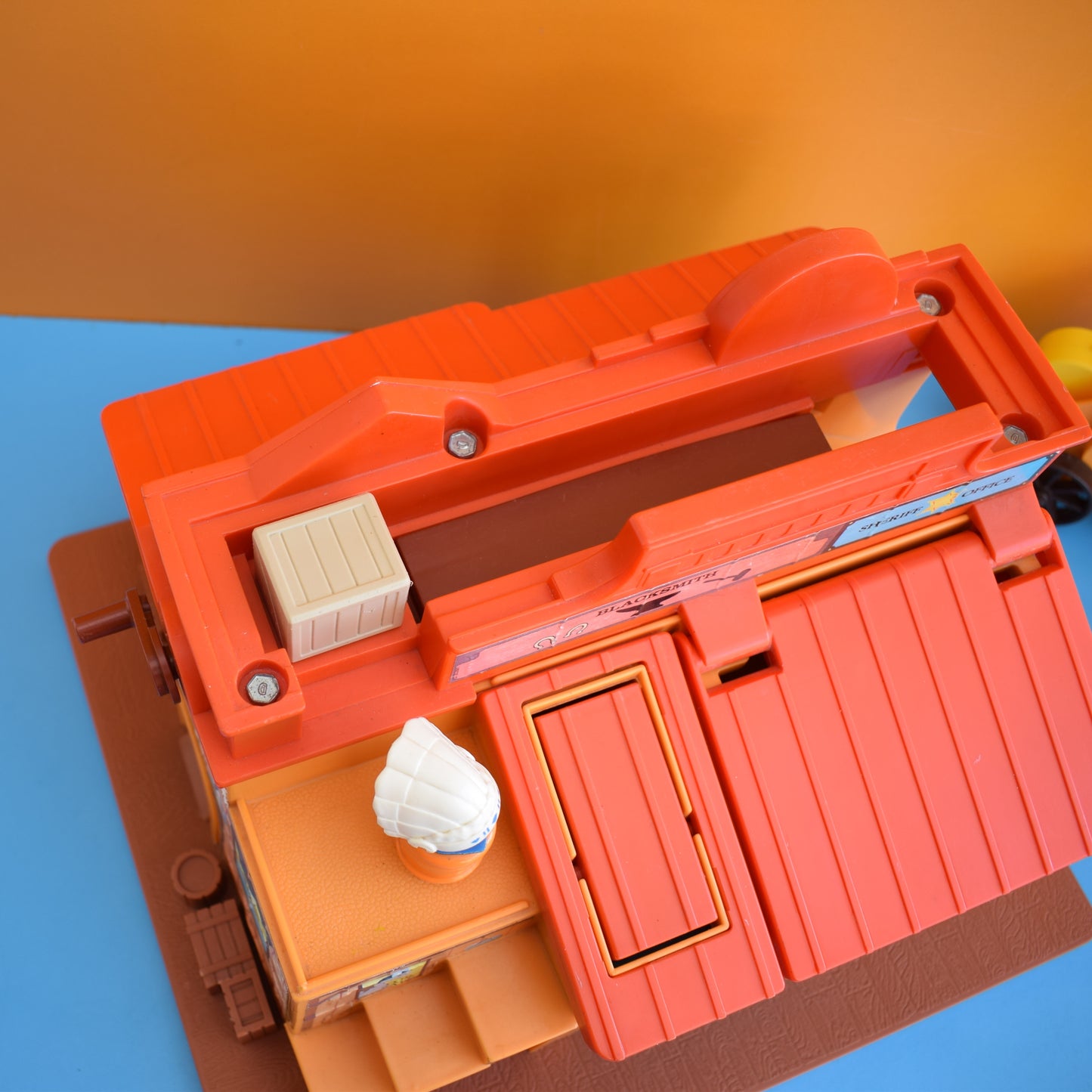 Vintage 1980s Fisher Price Western Town Set