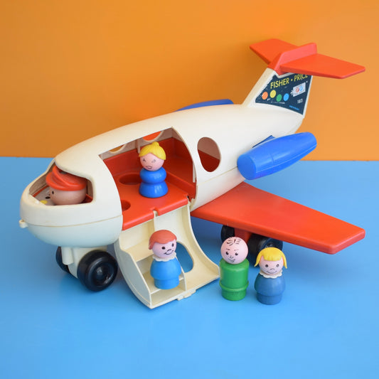 Vintage 1980s Fisher Price - Plane & Family by Pineapple Retro