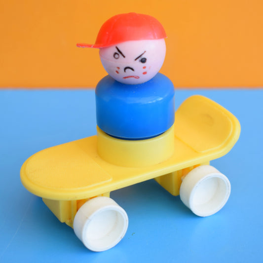 Vintage 1980s Fisher Price Skater Boy by Pineapple Retro