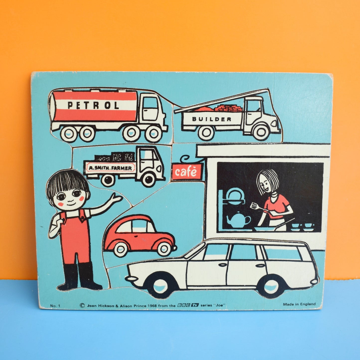 Vintage 1960s Jigsaw Puzzle - BBC Joe by Pineapple Retro