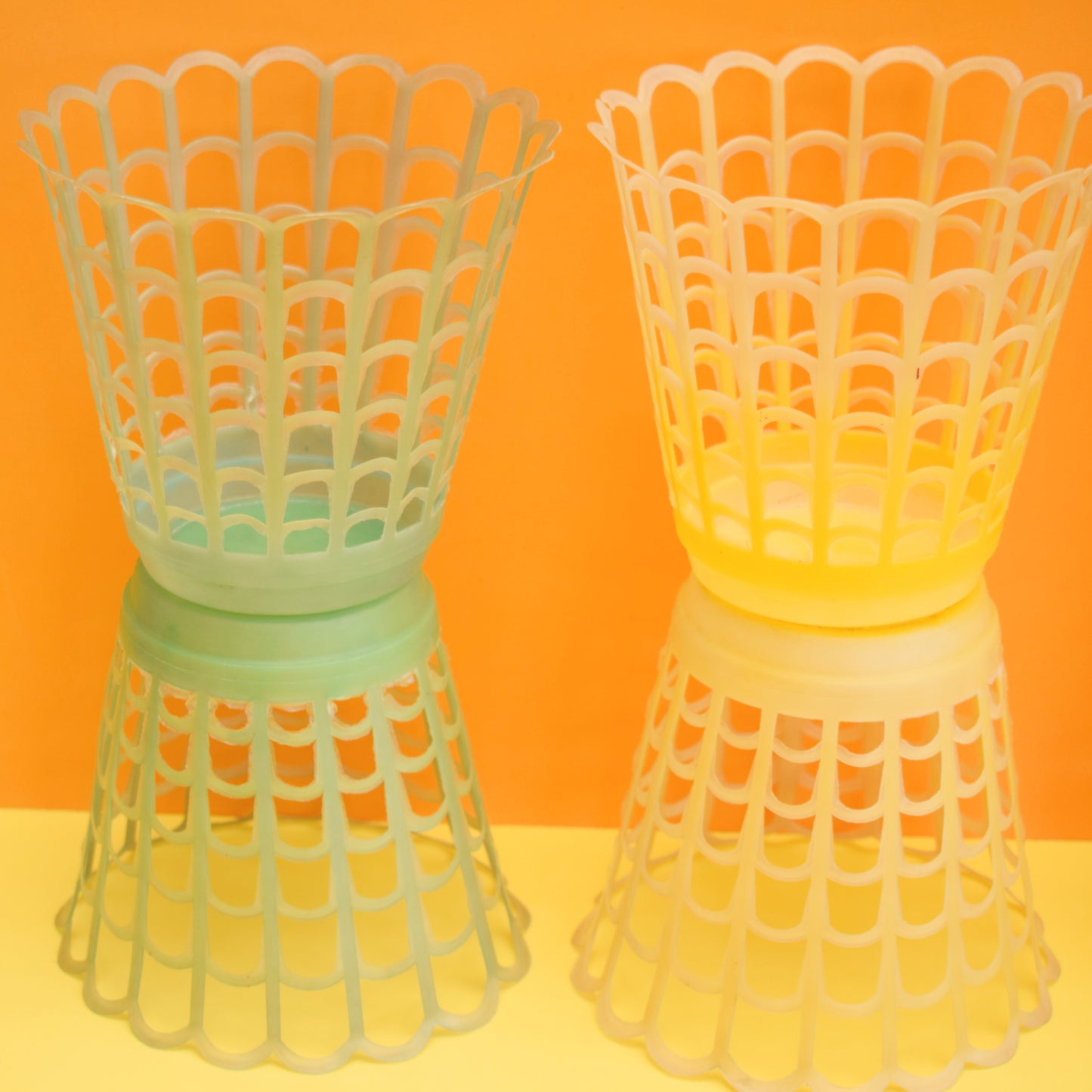 Vintage 1960s Plastic Plant Pots - Various by Pineapple Retro