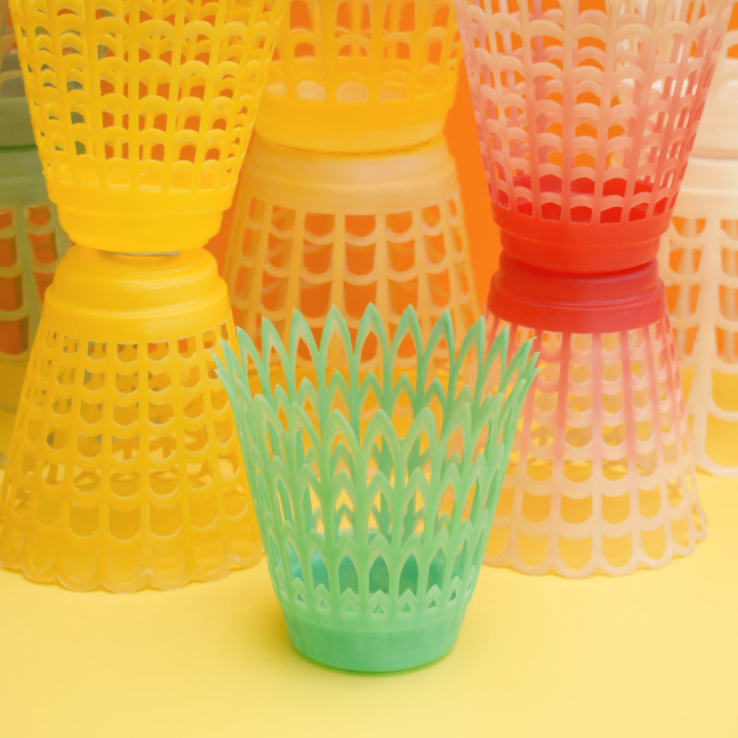 Vintage 1960s Plastic Plant Pots - Various by Pineapple Retro
